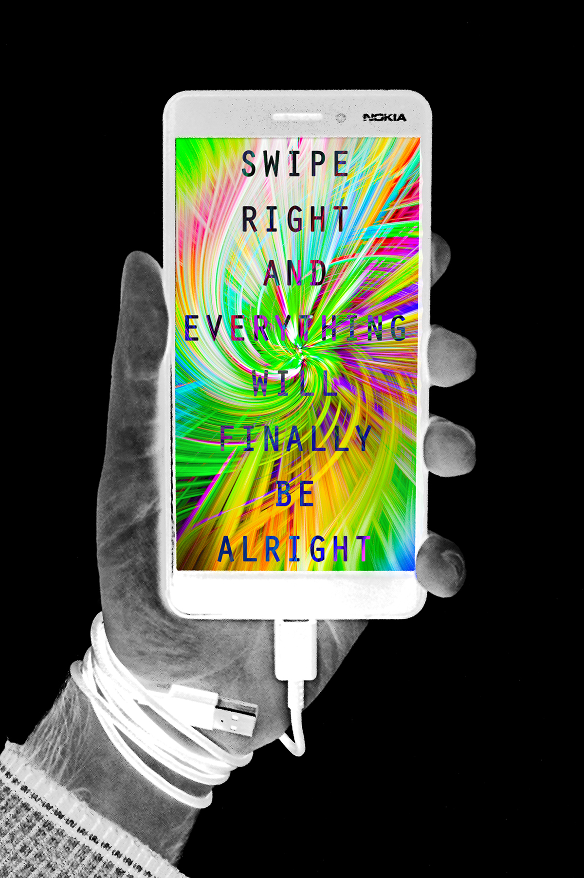 Swipe by Mark Keaveney, 119 x 84 cm, Print on matte paper.
