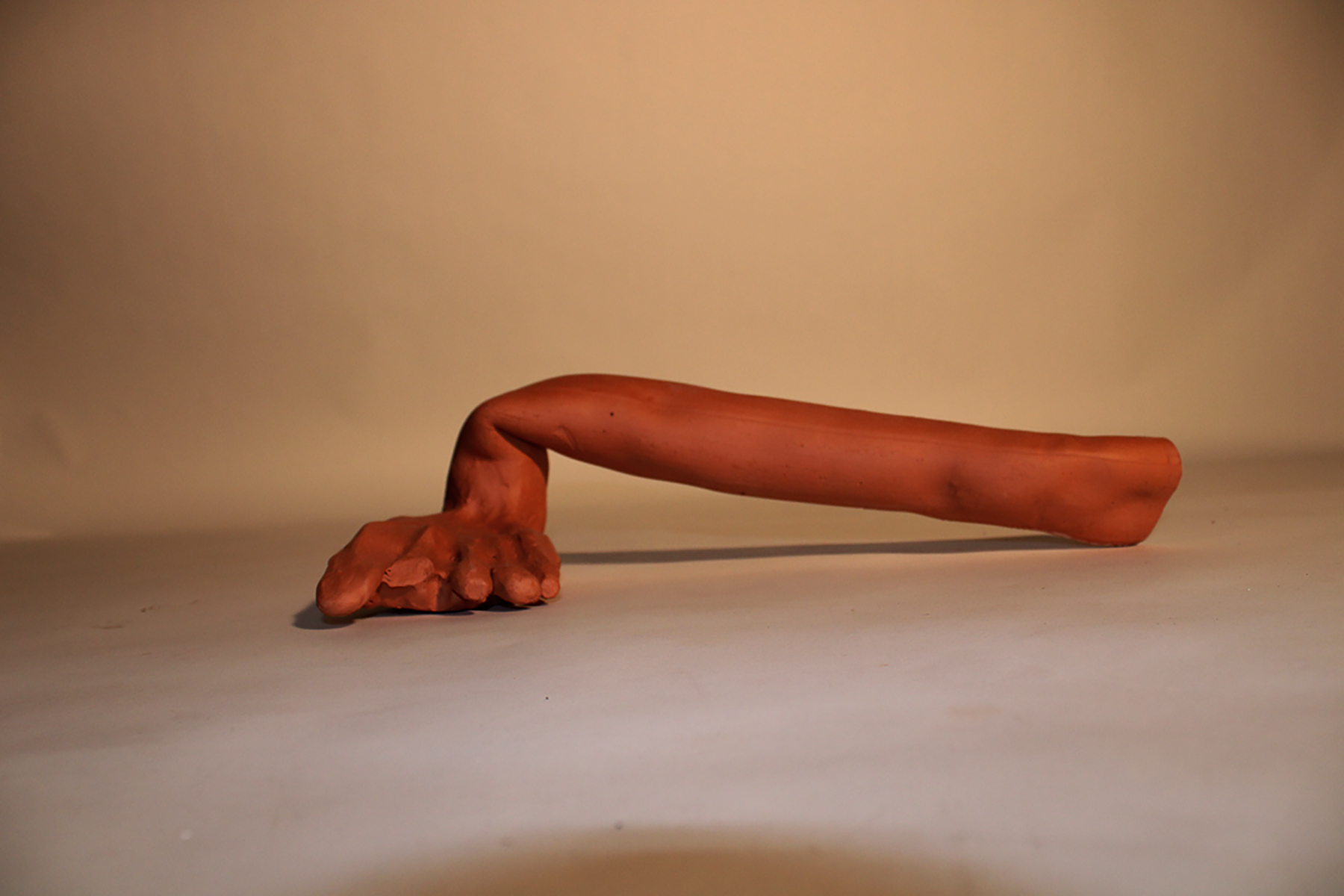 Flopped by Ellen Cassidy, 2021, Terracotta Clay.