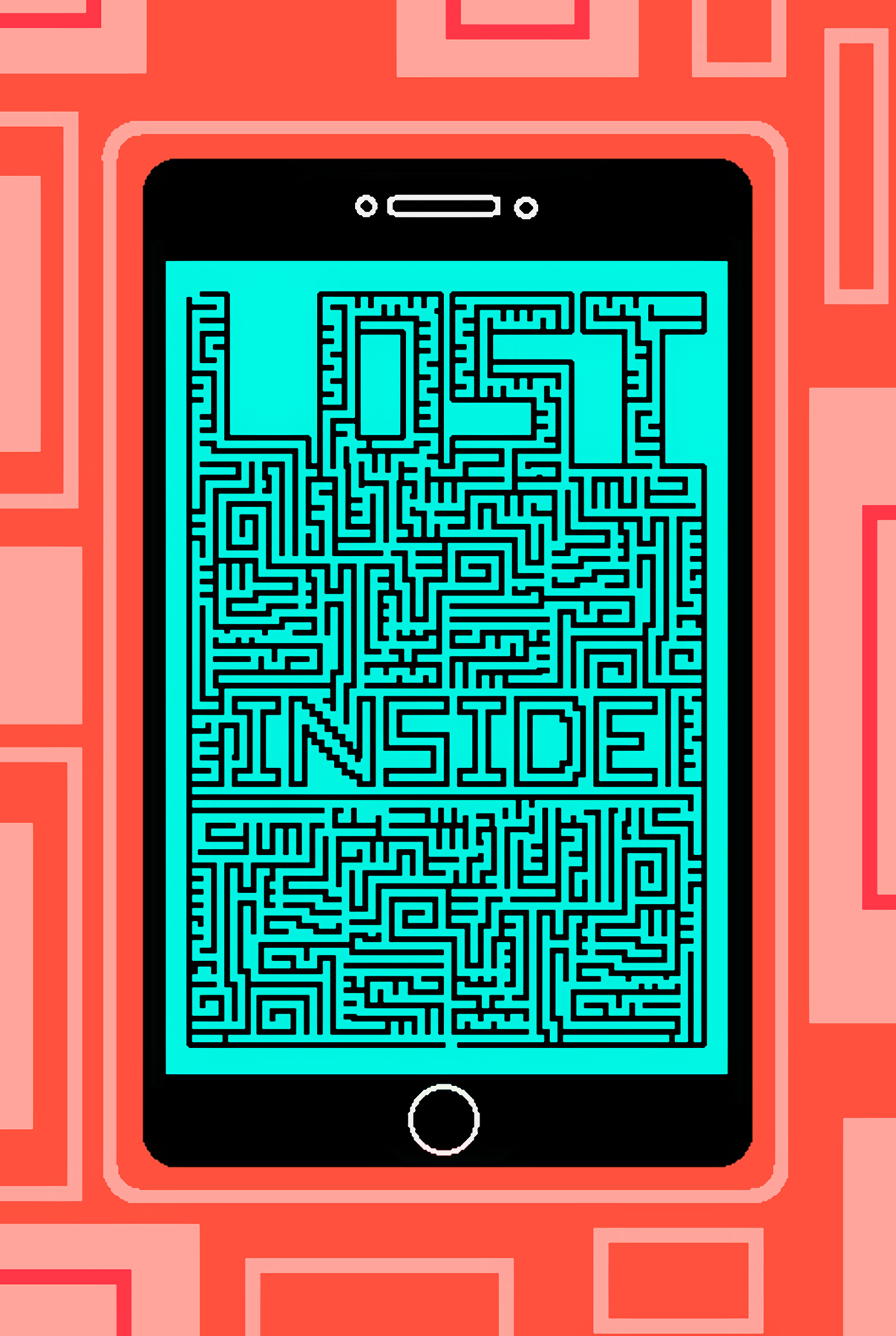 Lost Inside by Mark Keaveney, 59 x 42 cm, Print on glossy paper.